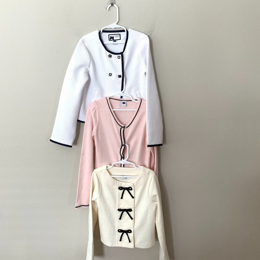 Lot of 3 Janie & Jack Sz 7 Jacket & Cardigan Bundle